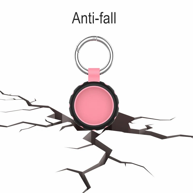 For Apple AirTag Bluetooth Tracker Silicone Case Protective Cover with Ring Buckle For Apple AirTag Bluetooth Tracker Silicone Case Protective Cover with Ring Buckle